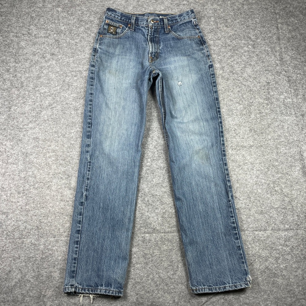 Cinch Jeans Mens 30x34 (Fits 29x33) Blue Straight Leg Denim Cowboy Ranch
